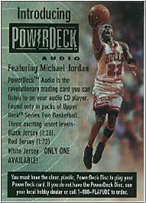 NBA 1999 / 00 Upper Deck Power Deck - Promo MJ