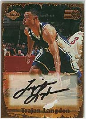 NBA 1999 Collectors Edge Rookie Rage Signatures - No 26 - Trajan Langdon