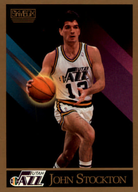 NBA 1990-91 SkyBox - No 284 - John Stockton