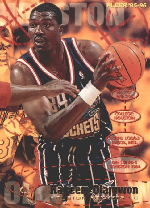 NBA 1995-96 Fleer European - No 293 - Hakeem Olajuwon