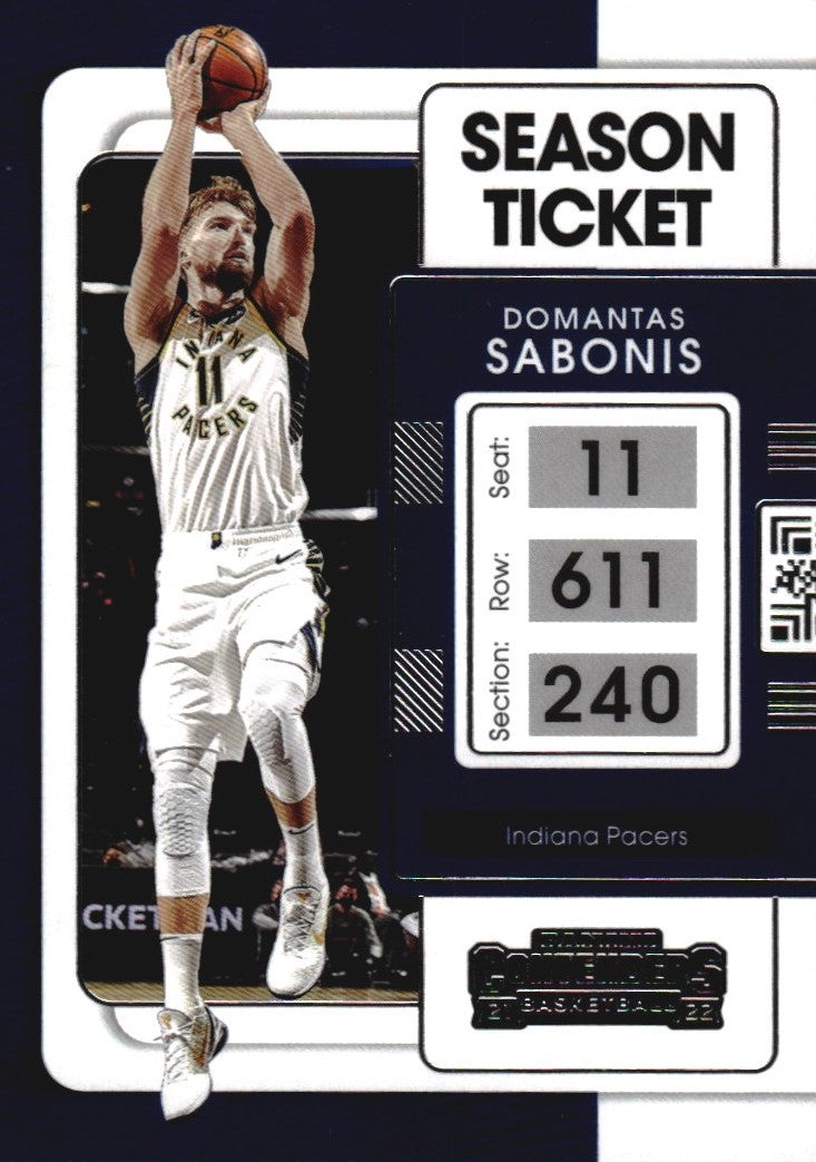 NBA 2021-22 Panini Contenders - No 2 - Domantas Sabonis