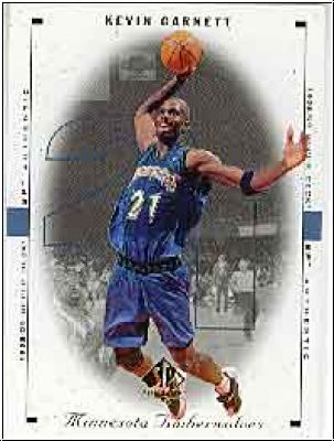 NBA 1998 / 99 SP Authentic - No 53 - Kevin Garnett