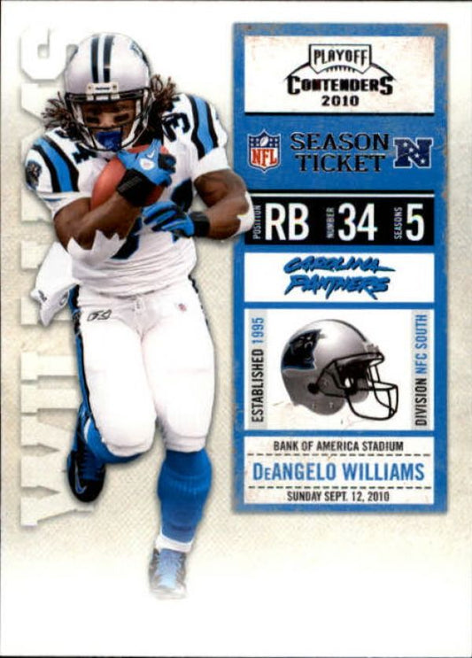 NFL 2010 Playoff Contenders - No 013 - DeAngelo Williams