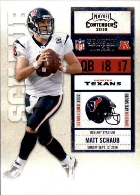 NFL 2010 Playoff Contenders - No 039 - Matt Schaub