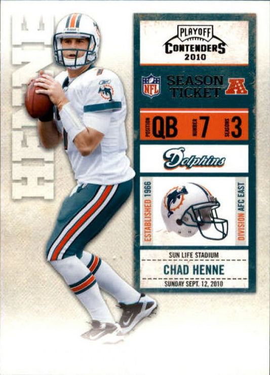 NFL 2010 Playoff Contenders - No 050 - Chad Henne