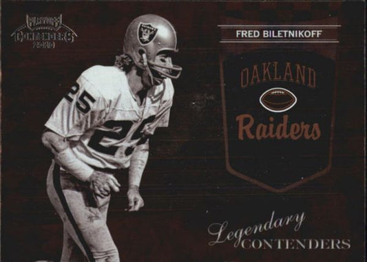 NFL 2010 Playoff Contenders Legendary Contenders - No 14 - Fred Biletnikoff