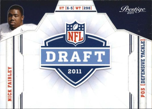NFL 2011 Prestige NFL Draft - No 26 - Nick Fairley