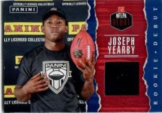 NFL 2017 Panini Father's Day Rookie Debut Memorabilia - No JY - Joseph Yearby