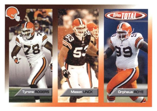 NFL 2005 Topps Total - No 440 - Tyrone Rogers / Mason Unck / Orpheus Roye