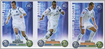 Fussball 2009 Topps Match Attax - Karlsruher SC komplettes Set mit Vereins Logo