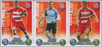 Fussball 2009 Topps Match Attax - Bayern München komplettes Set