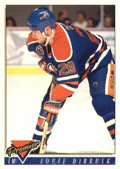 NHL 1993/94 Topps Premier - No. 319 - Louie DeBrusk