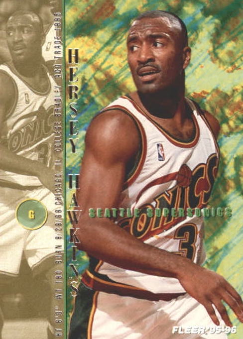 NBA 1995-96 Fleer European - No 321 - Hersey Hawkins