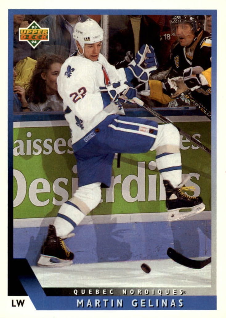 NHL 1993/94 Upper Deck - No. 322 - Martin Gelinas