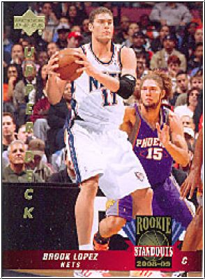 NBA 2008-09 Upper Deck Lineage Rookie Standouts - No RS-10 - Brook Lopez