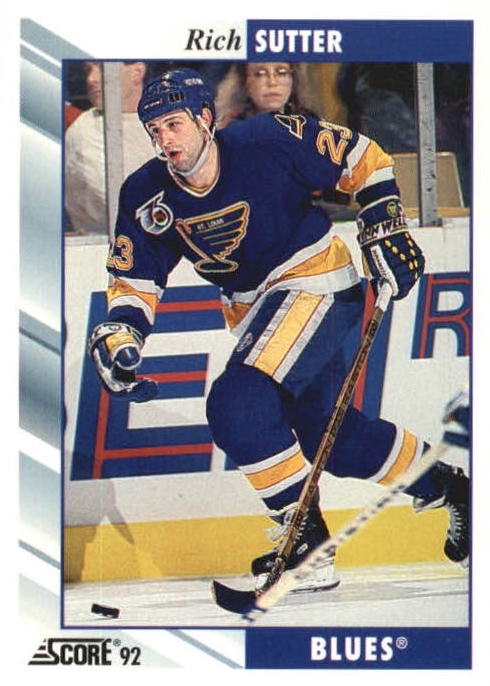NHL 1992/93 Score - No. 327 - Rich Sutter