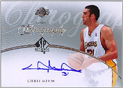 NBA 2007 / 08 SP Authentic Chirographie - No CR-CM