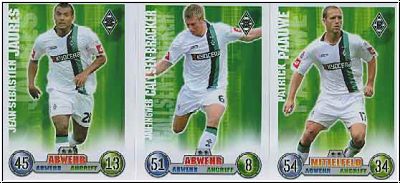 Fussball 2009 Topps Match Attax - Borussia Mönchengladbach komplettes Set