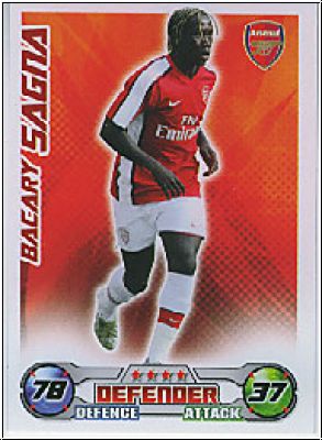 Soccer 2009 Topps Match Attax Premier League - B. Sagna