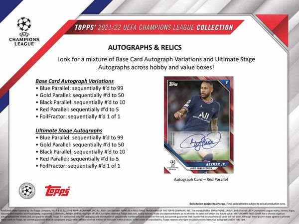 Soccer 2021-22 Topps UEFA Champions League Collection