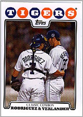 MLB 2008 Topps - No 288 - Ivan Rodriguez / Justin Verlander