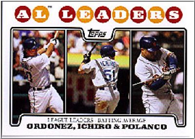 MLB 2008 Topps - No 15 - Magglio Ordonez / Ichiro / Placido Polanco