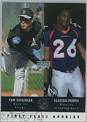 MLB/NFL 2002-03 UD SuperStars - No 263 - Cam Esslinger / Clinton Portis