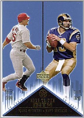 MLB/NFL 2002-03 UD SuperStars Keys to the City - No K3 - Mark McGwire / Kurt Warner