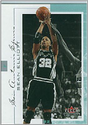 NBA 2000 / 01 Fleer Genuine - No 85 - Sean Elliott