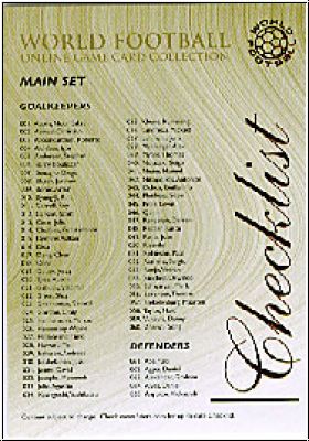 Fussball 2009 futera World Football - No 398 - Checklist