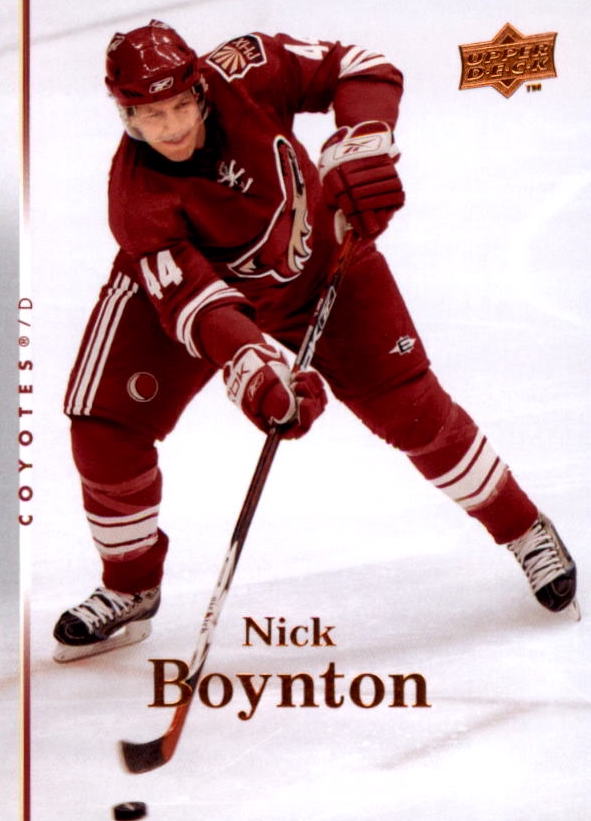 NHL 2007-08 Upper Deck - No. 347 - Nick Boynton