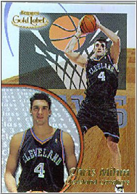 NBA 2000 / 01 Topps Gold Label Class 3 - No 87 - Chris Mihm