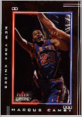 NBA 2001/02 Fleer Genuine - No 118 - Marcus Camby