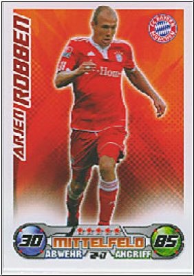 Fussball 2009 / 10 Topps Match Attax - No 247 - Arjen Robben