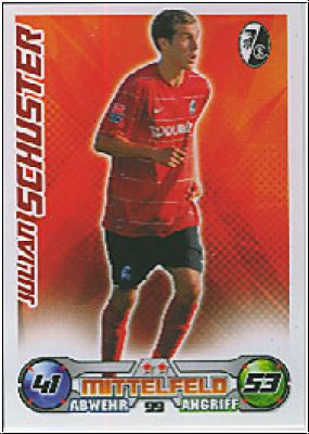 Soccer 2009/10 Topps Match Attax - No 99 - Julian Schuster