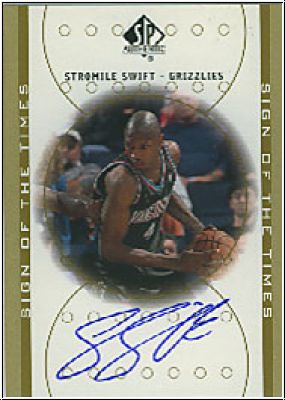 NBA 2000 / 01 SP Authentic Sign of the Times - No SS - Stromile Swift