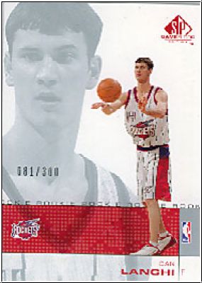 NBA 2000 / 01 SP Game Floor - No 86 - Dan Langhi
