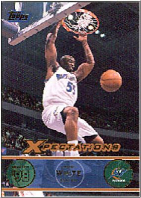 NBA 2001/02 Topps Xpectations - No 64 - Jahidi White