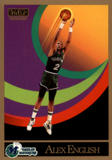 NBA 1990-91 SkyBox - No 375 - Alex English