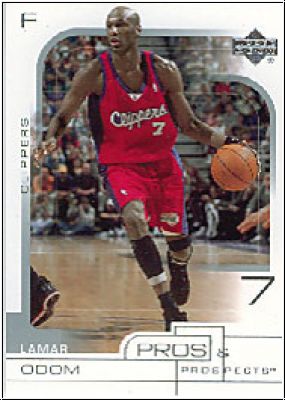 NBA 2001/02 Upper Deck Pros & Prospects - No. 34 - Lamar Odom