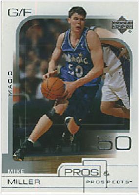 NBA 2001/02 Upper Deck Pros & Prospects - No 59 - M. Miller