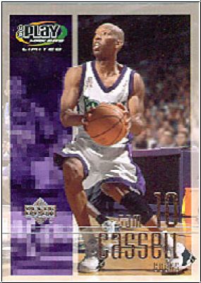 NBA 2001 / 02 Upper Deck Playmakers - No 53 - Sam Cassell