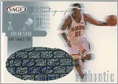 NBA 2002 SAGE Autographs Silver - No A14 - Rod Grizzard