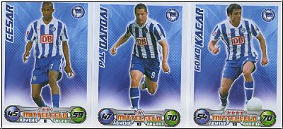 Fussball 2009-10 Topps Match Attax - Hertha BSC Berlin komplettes Set