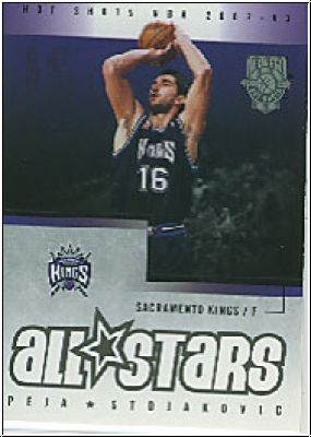 NBA 2002 / 03 Fleer Hot Shots - No 143 - Peja Stojakovic
