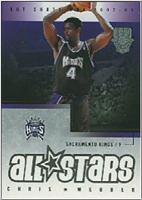 NBA 2002 / 03 Fleer Hot Shots - No 168 - Chris Webber
