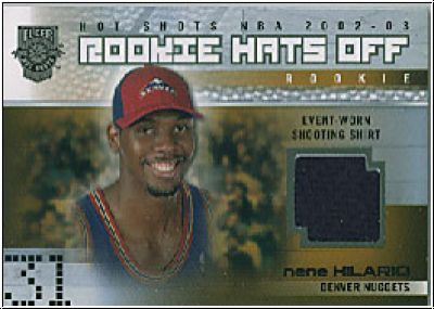NBA 2002 / 03 Fleer Hot Shots - No 177 - Nene Hilario