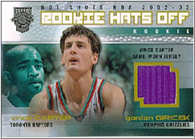 NBA 2002 / 03 Fleer Hot Shots - No 201 - Carter / Giricek