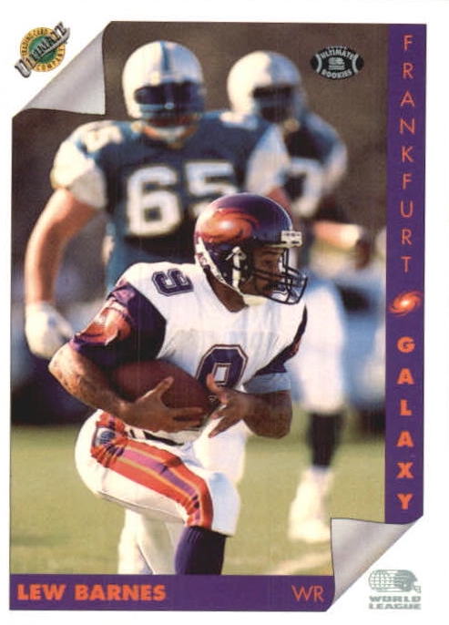NFL 1992 Ultimate WLAF - No 38 - Lew Barnes