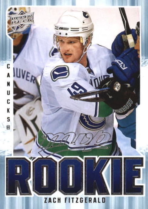 NHL 2008-09 Upper Deck MVP - No. 392 - Zach Fitzgerald